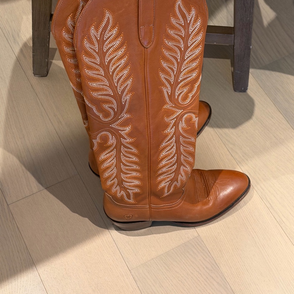 Brown Leather Cowboy Boots